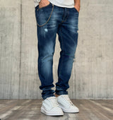 JEANS ROTTURE SLIM FIT - DS2 - ART. FW24210 - COL. BLUE DENIM