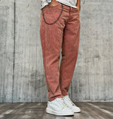 PANTALONE CARROT VELLUTO - BERNA - ART. 246058186 - COL. CIOCCOLATO (ROSA)