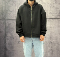 FELPA CON CAPPUCCIO + ZIP BOXY FIT - NEW JOB BRAND - ART. GB28