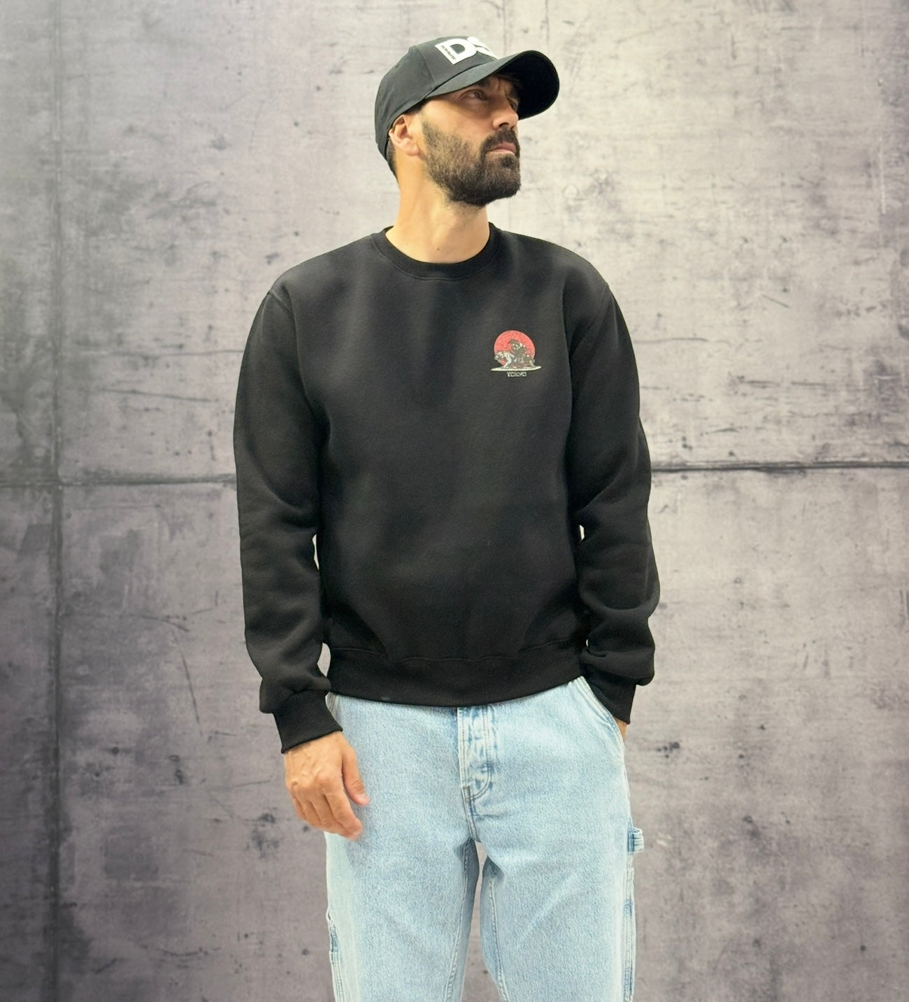 FELPA GIROCOLLO TOKYO - BERNA - ART. 2522101 - NERO