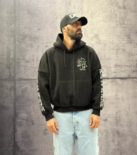 FELPA CON CAPPUCCIO VINTAGE - BERNA - ART. 2520841 - NERO