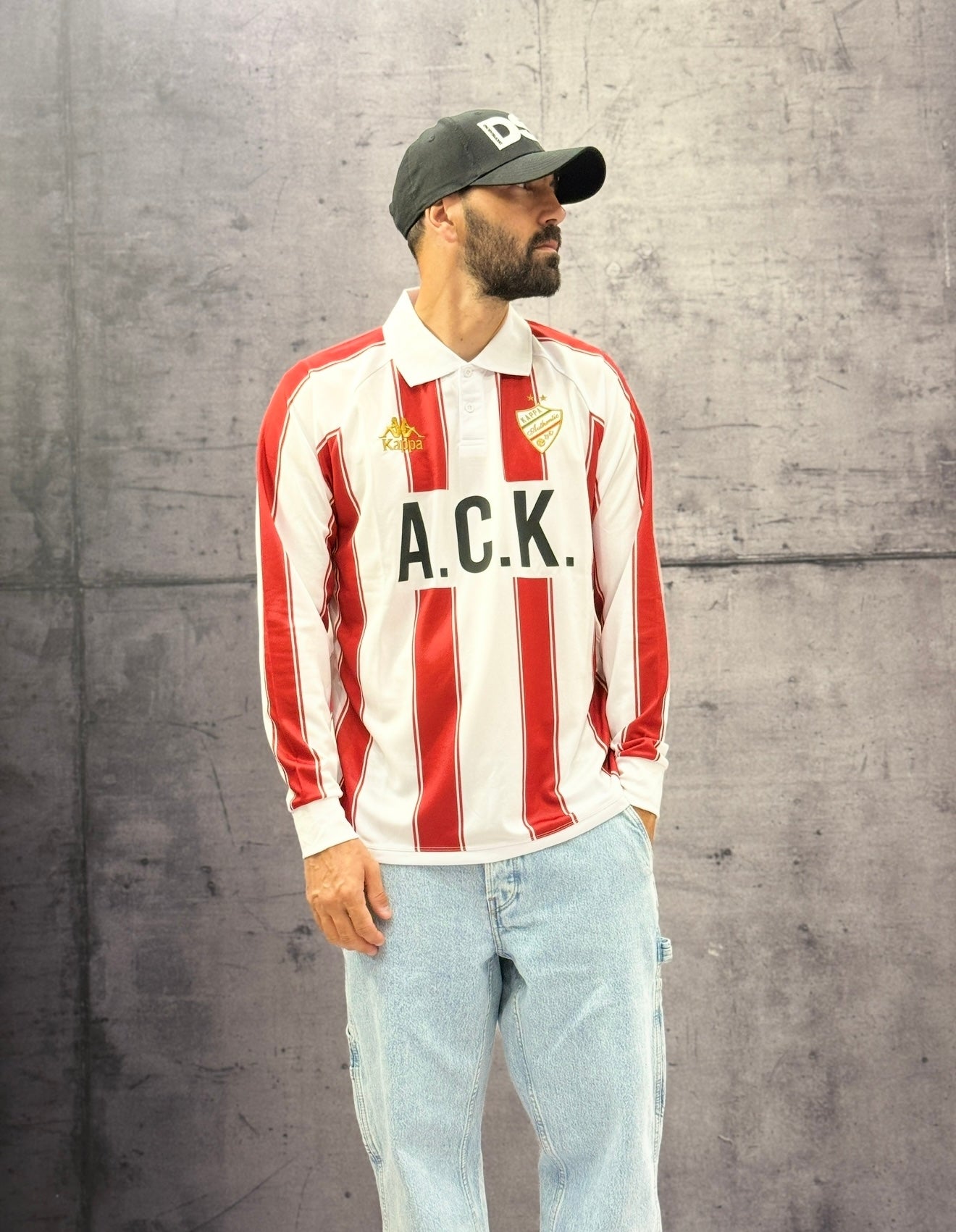 POLO MANICA LUNGA AUTHENTIC ODEN - KAPPA - ART. 311P37W - COL . White - Red racing - Black (R10)