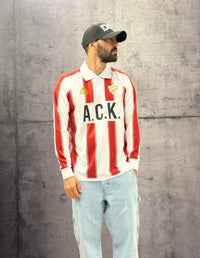 POLO MANICA LUNGA AUTHENTIC ODEN - KAPPA - ART. 311P37W - COL . White - Red racing - Black (R10)