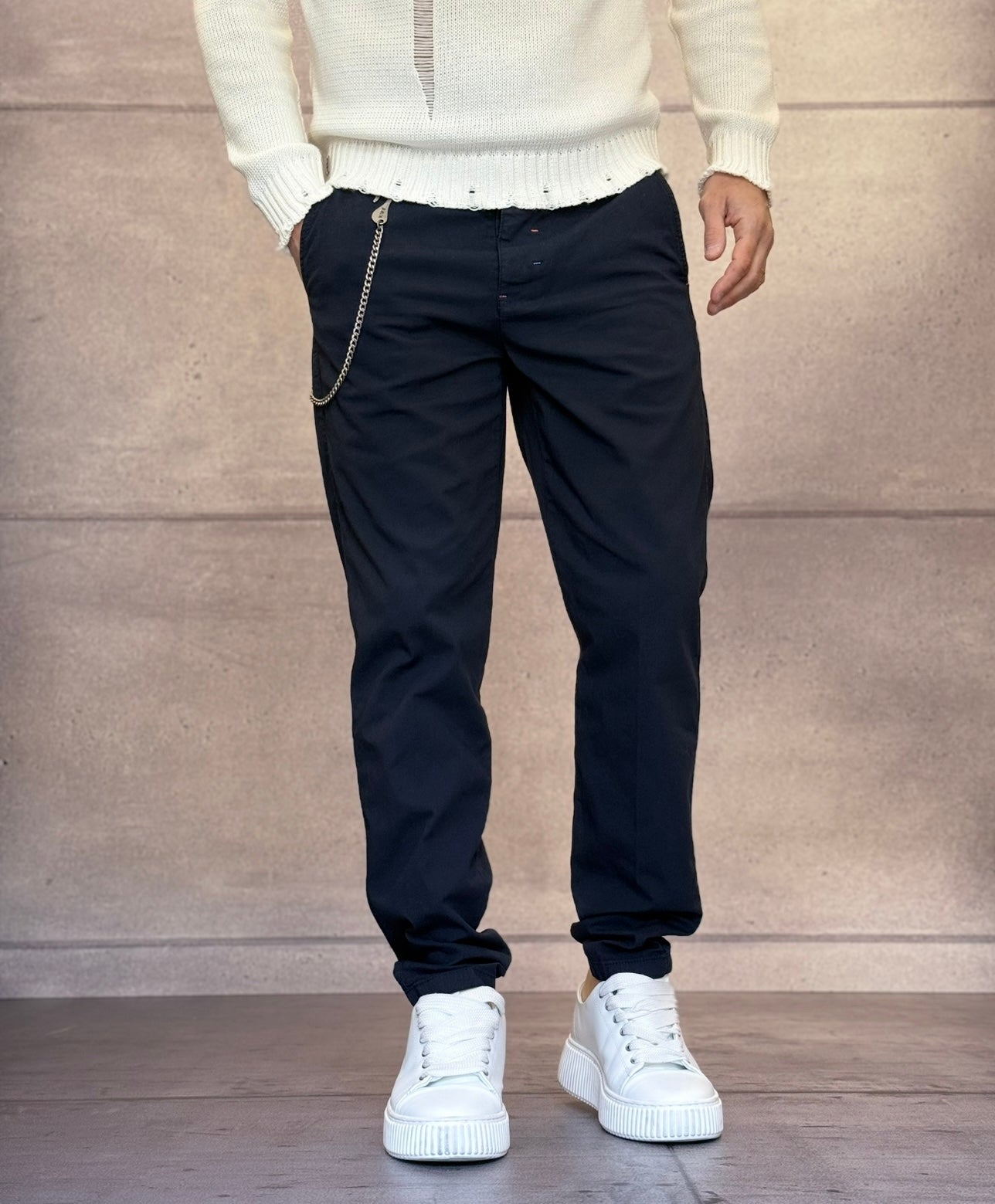 PANTALONE CHINOS LINO - BERNA - ART. 251106