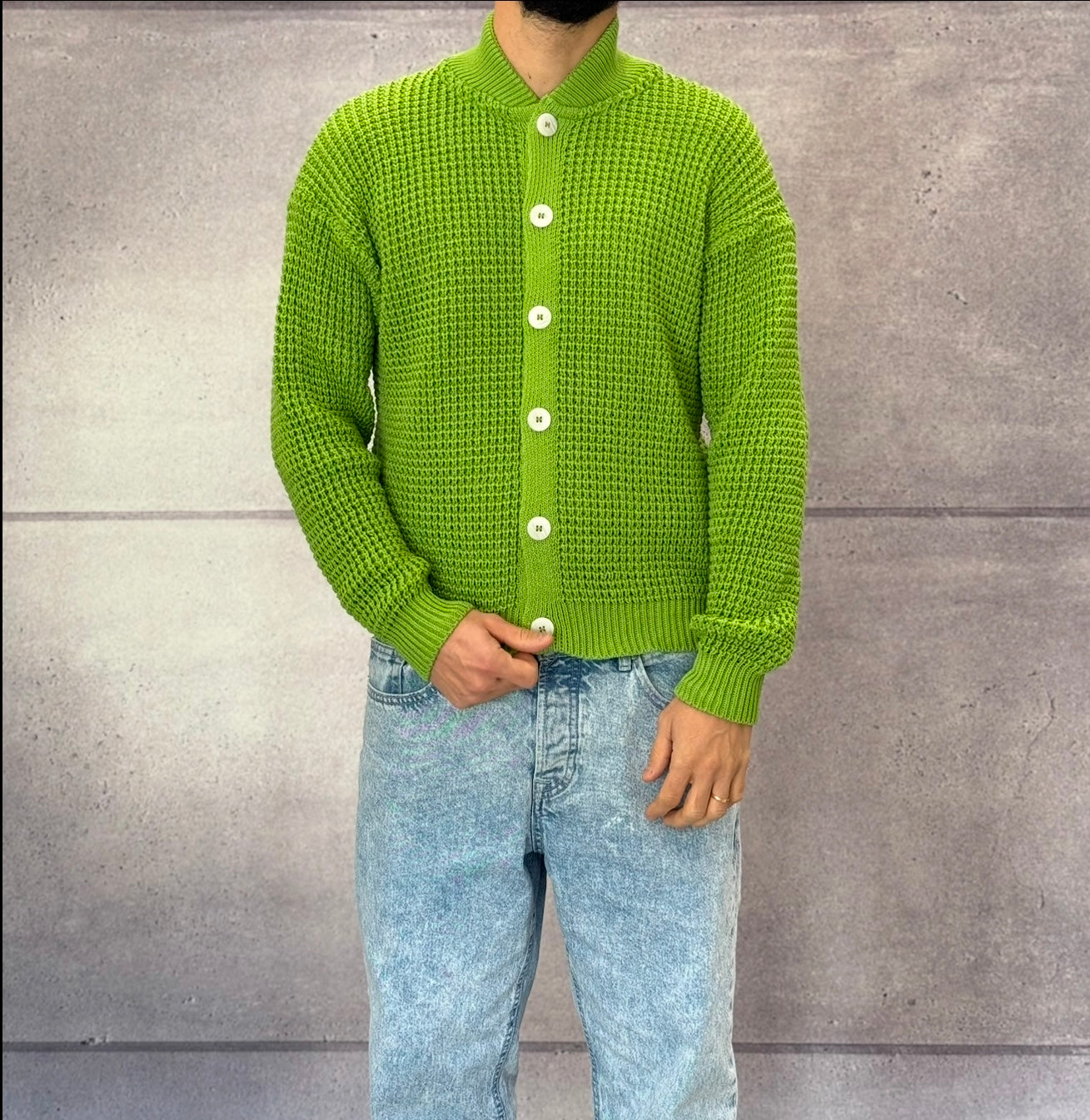 CARDIGAN BOMBER PUNTO PANNOCCHIA - BERNA - ART. 2510096