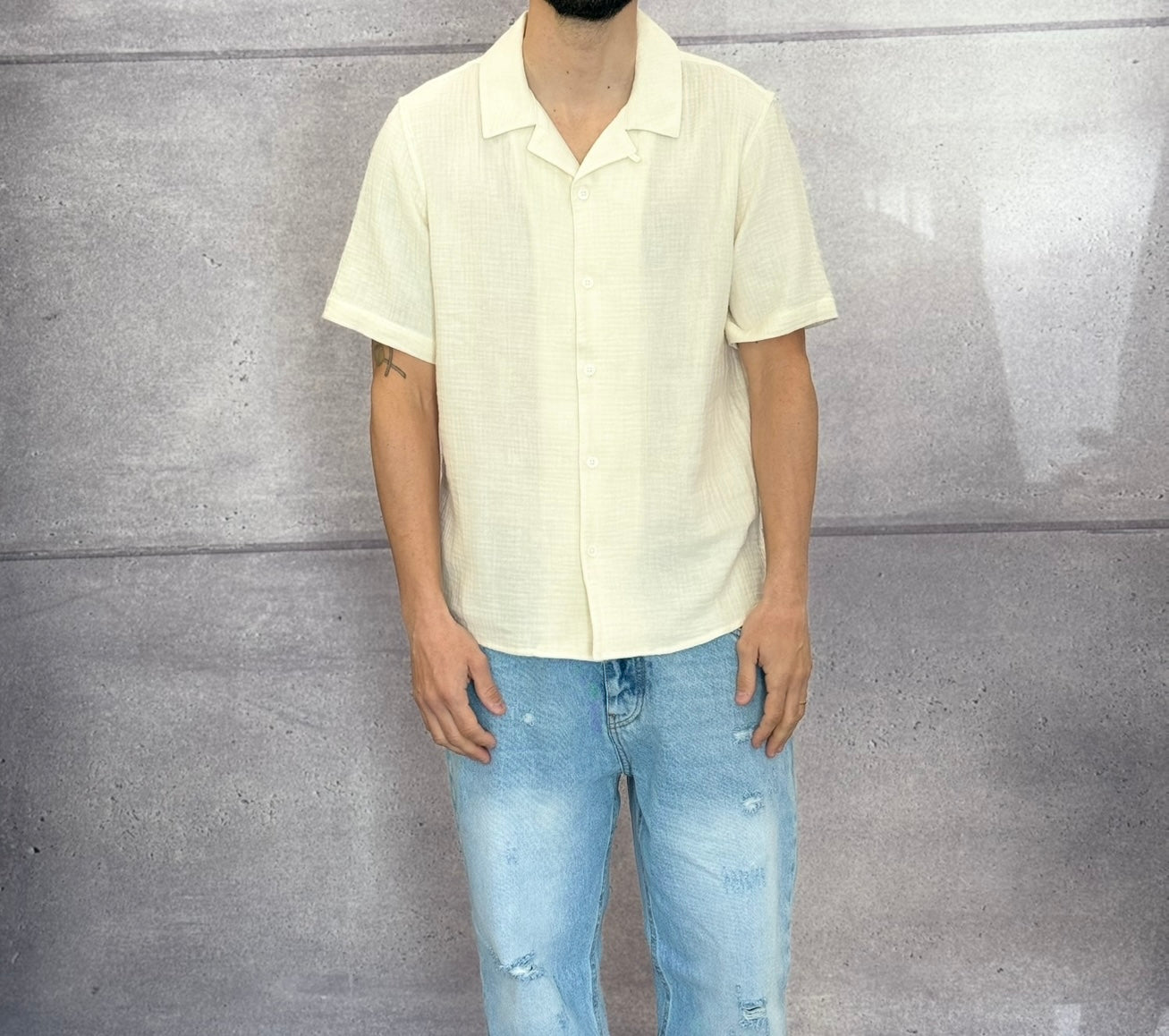 CAMICIA M/M - ONLY&SONS - ART. 22029217 - COL. EGRET