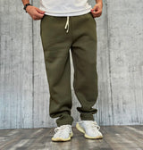 PANTALONE DI TUTA BASICO - HAMEN - ART. WINTER - COL. VERDE MILITARE