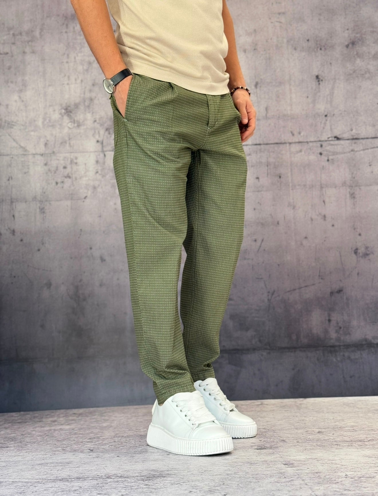 PANTALONE - BERNA - *ART. 24344857 - COL. VERDE MILITARE