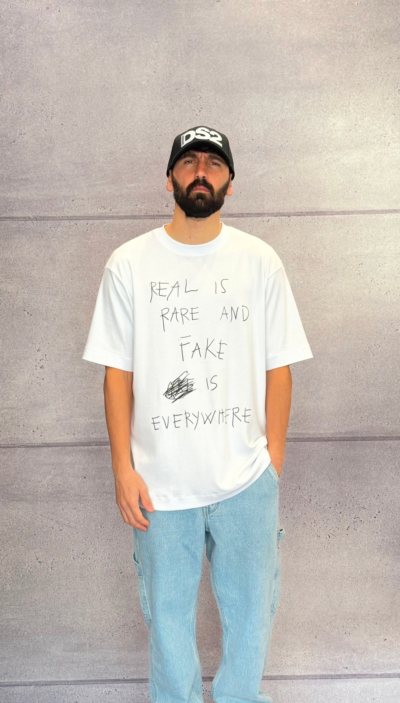 T-SHIRT JERSEY OVERSIZE REAL IS RARE - BERNA - ART. 251084
