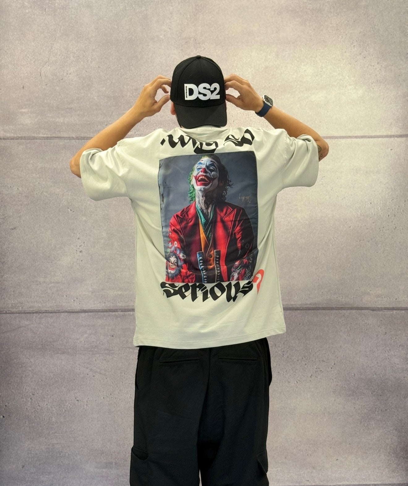 T-SHIRT OVERSIZE  - ESCOBAR - ART. JOKER "WHY SO SERIOUS?"
