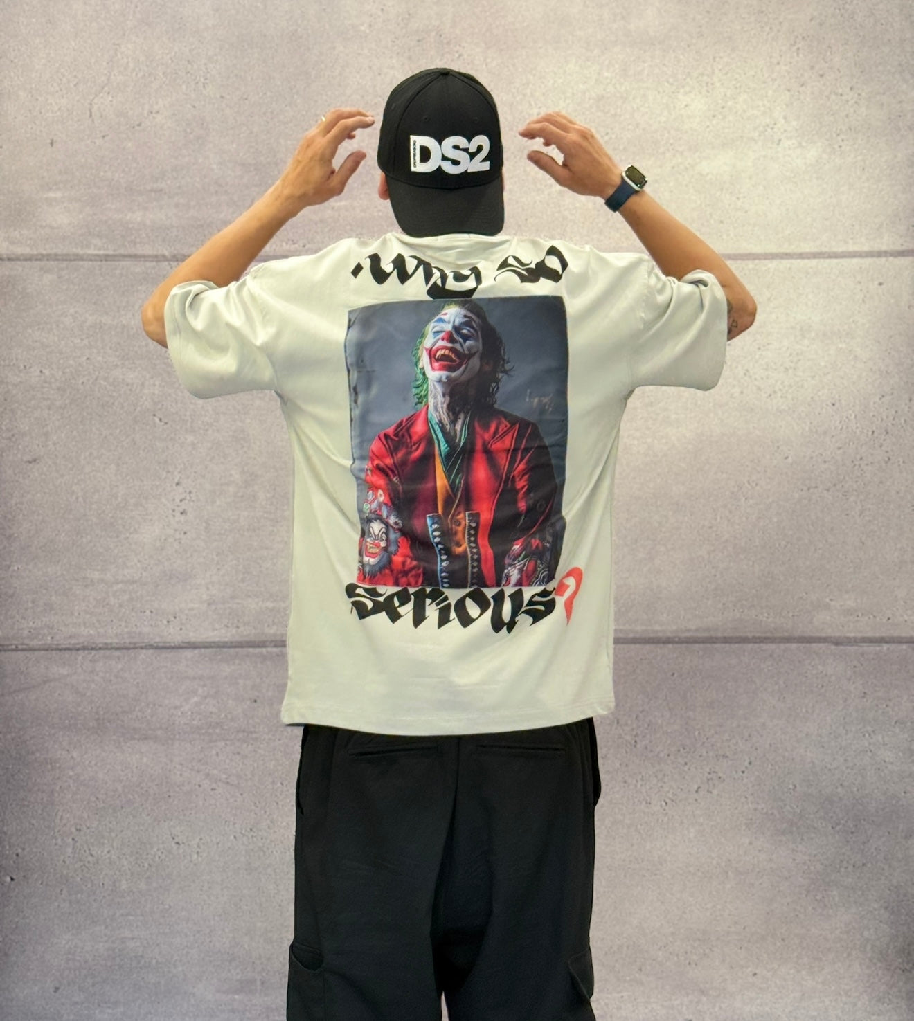 T-SHIRT OVERSIZE  - ESCOBAR - ART. JOKER "WHY SO SERIOUS?"