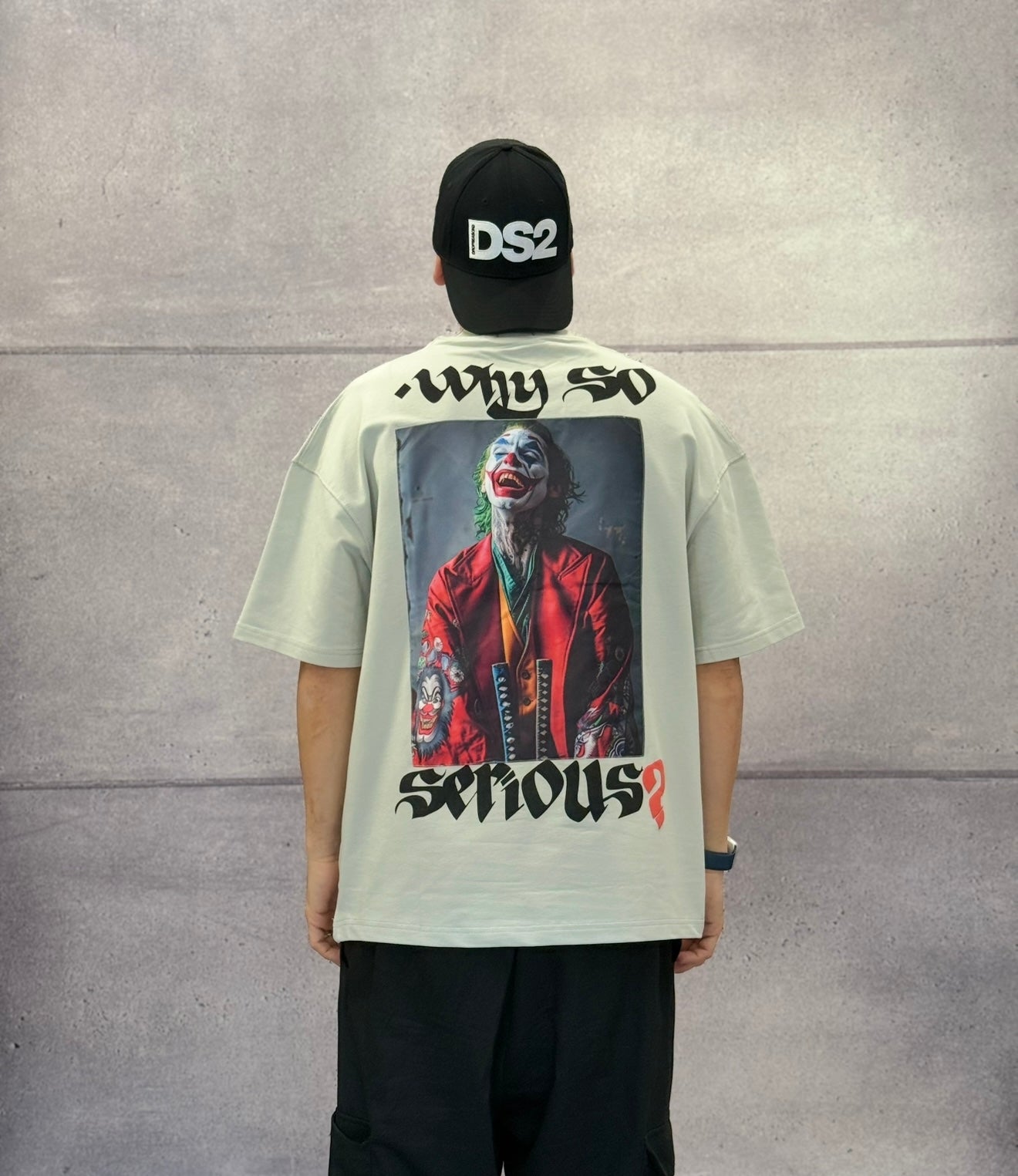 T-SHIRT OVERSIZE  - ESCOBAR - ART. JOKER "WHY SO SERIOUS?"