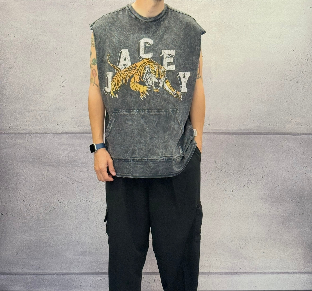 CANOTTA OVERSIZE TIGER - JACEY JACE - ART. 24Y310