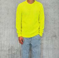 MAGLIA GIROCOLLO BOUCLE' - BERNA - ART. 233050167 - COL. GIALLO FLUO