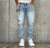 JEANS CON ROTTURE - BERNA - ART. 23309330 - COL. DENIM CHIARO