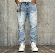 JEANS CON ROTTURE - BERNA - ART. 23309330 - COL. DENIM CHIARO