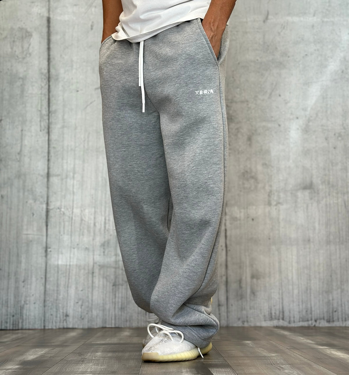 PANTALONE DI TUTA RELAXED FIT - BERNA - ART. 24608321 - COL. GRIGIO MELANGE