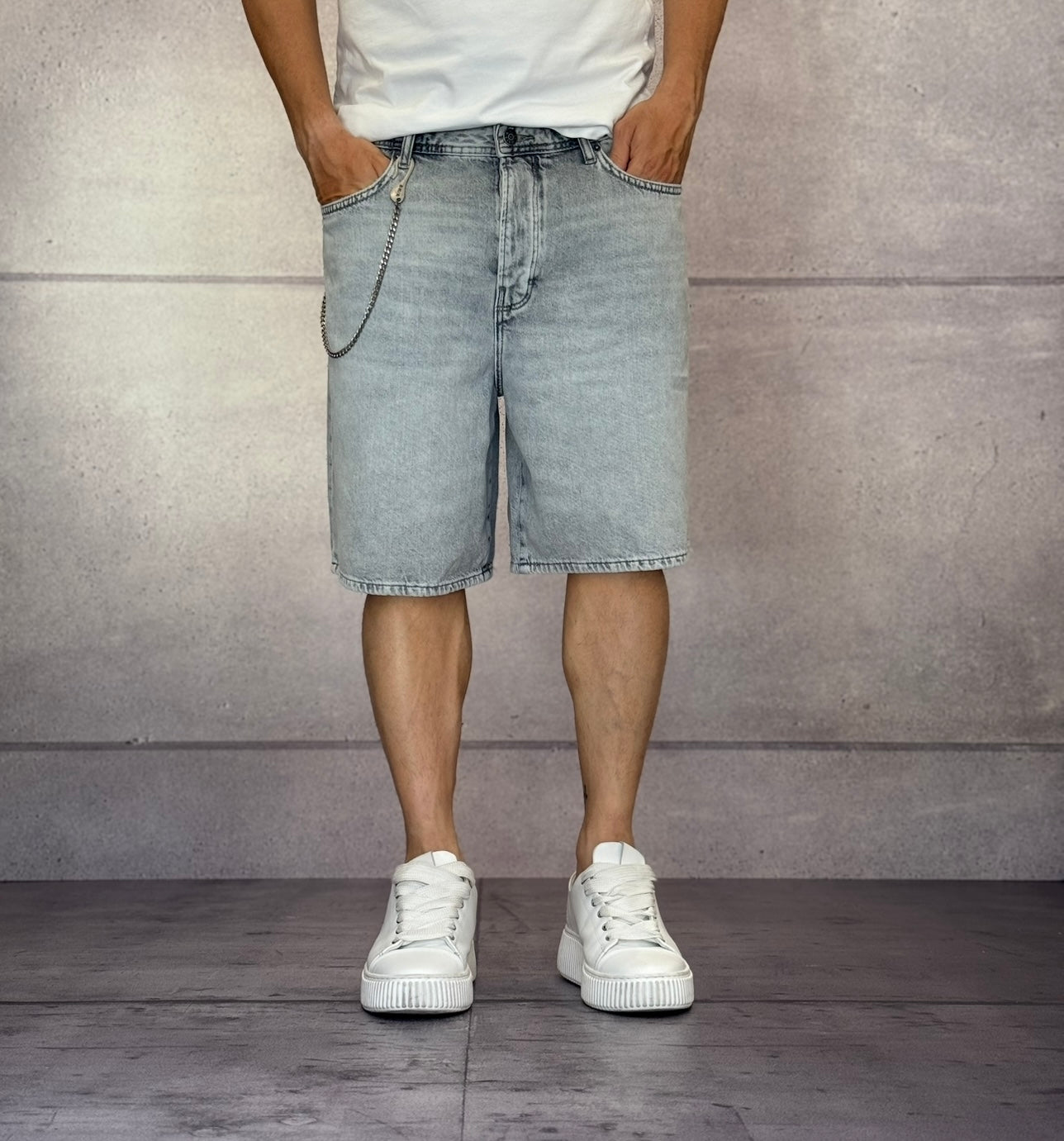 BERMUDA DI JEANS - ONLY&SONS - ART. 22033157 - COL. LIGHT GREY DENIM