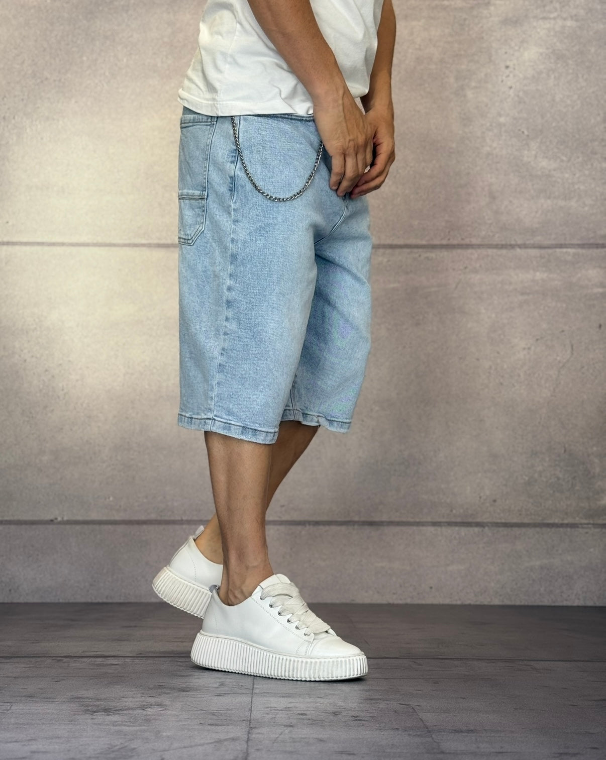 BERMUDA DI JEANS - HAMEN - ART. LPY552 - COL. DENIM CHIARO
