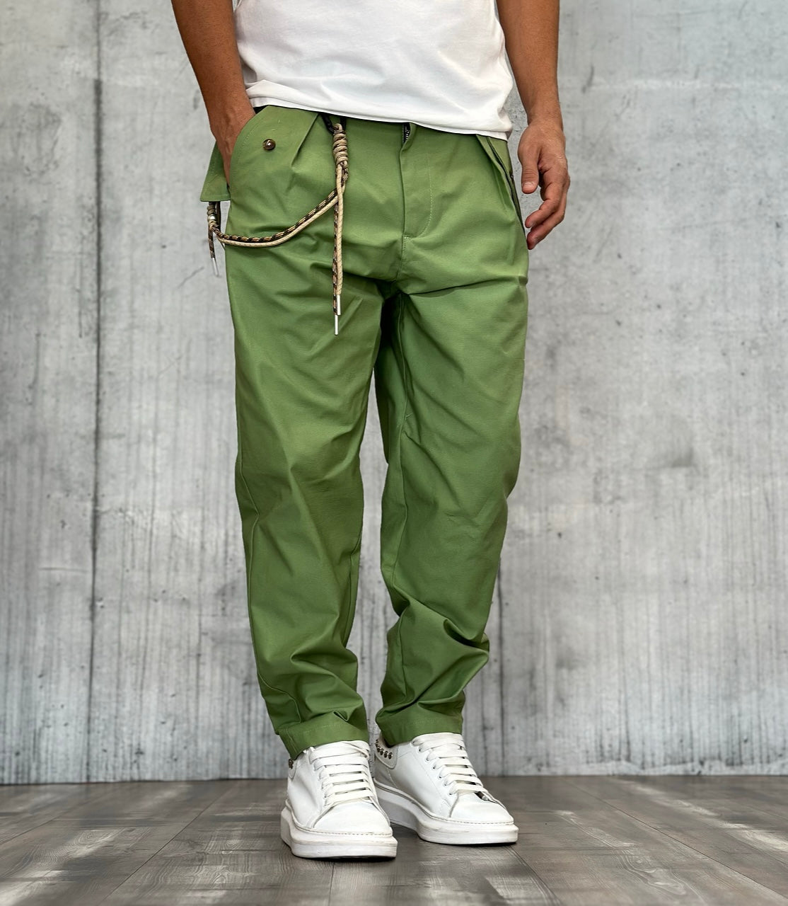 PANTALONE LUNGO 5 TASCHE - BERNA - *ART. 2434516 - COL. VERDE