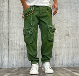 PANTALONE TASCONE - BERNA - *ART. 220219470 - COL. VERDE CANGIANTE