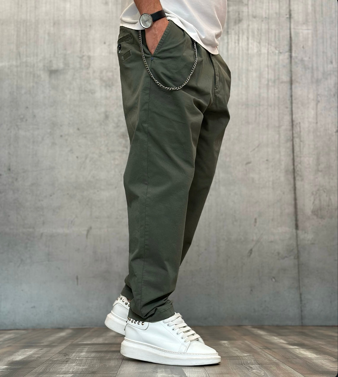 PANTALONE - BERNA - *ART. 24343857 - COL. VERDE MILITARE