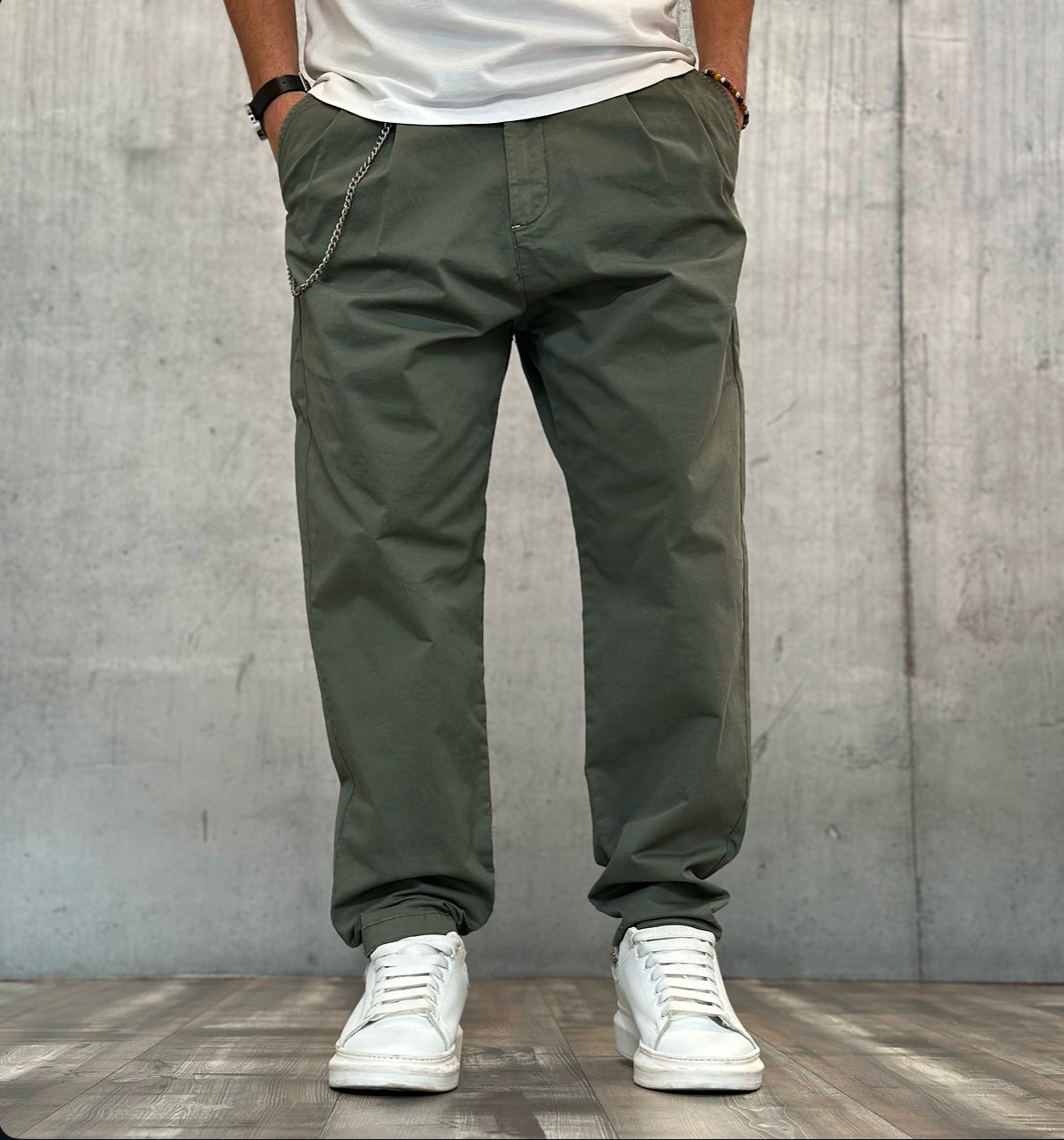 PANTALONE - BERNA - *ART. 24343857 - COL. VERDE MILITARE