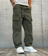 PANTALACCIO CON COULISSE CARGO TASCONE - BERNA - ART. 246033584 - COL. VERDE