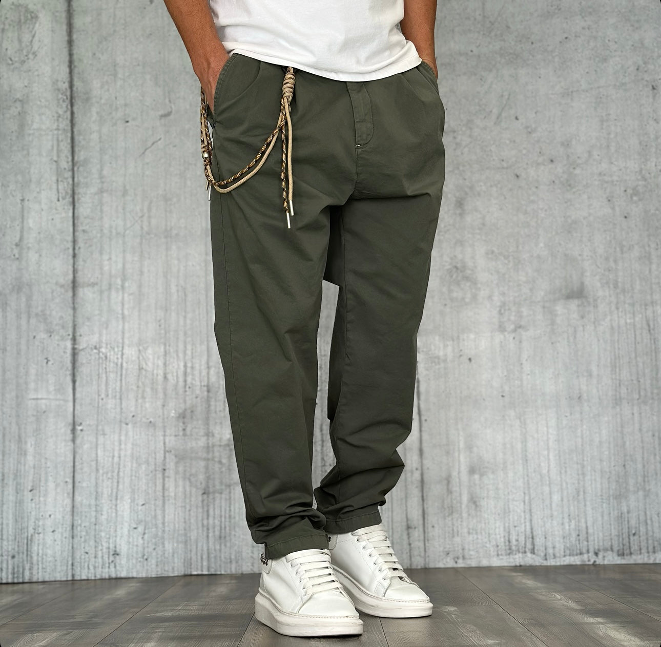 PANTALONE - BERNA - *ART. 24344057 - COL. VERDE MILITARE