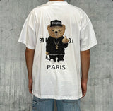 T-SHIRT OVERSIZE STAMPA ORSETTO - HAMEN - ART. BEAR OVER FIT - COL. BIANCO