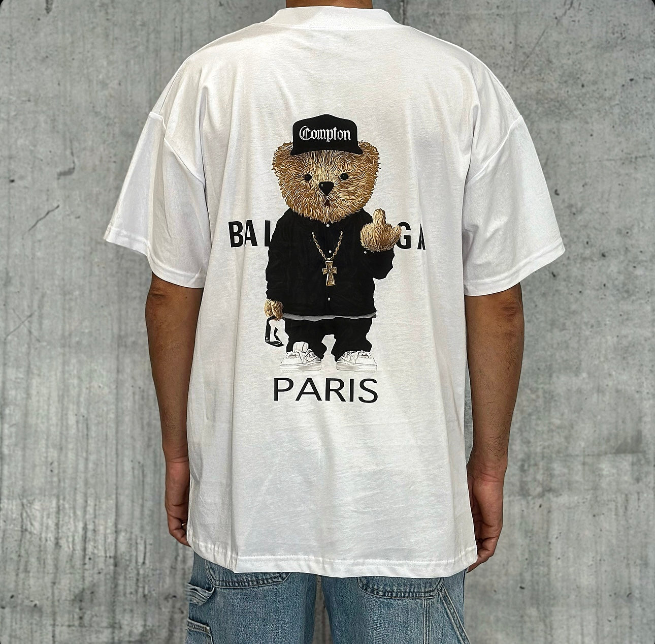 T-SHIRT OVERSIZE STAMPA ORSETTO - HAMEN - ART. BEAR OVER FIT