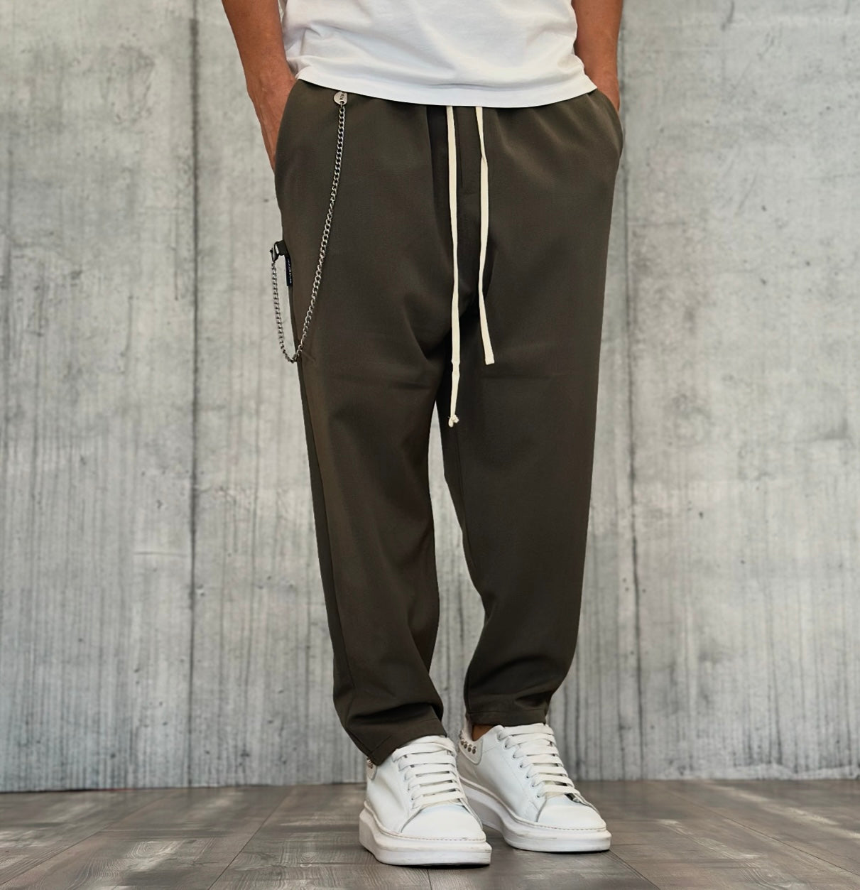 PANTALACCIO  - NEW JOB BRAND - ART. DANILO BASIC - COL. VERDE MILITARE