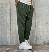 PANTALONE CON ELASTICO  - NEW JOB BRAND - ART. DOKY - COL. VERDE