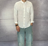 CAMICIA COLLETTO IN LINO - BERNA - *ART. 230310