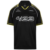 T-SHIRT 222 BANDA ROMBAT 433 - KAPPA - ART. 322F8DW - COL. Black-white-yellow blazing