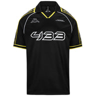 T-SHIRT 222 BANDA ROMBAT 433 - KAPPA - ART. 322F8DW - COL. Black-white-yellow blazing