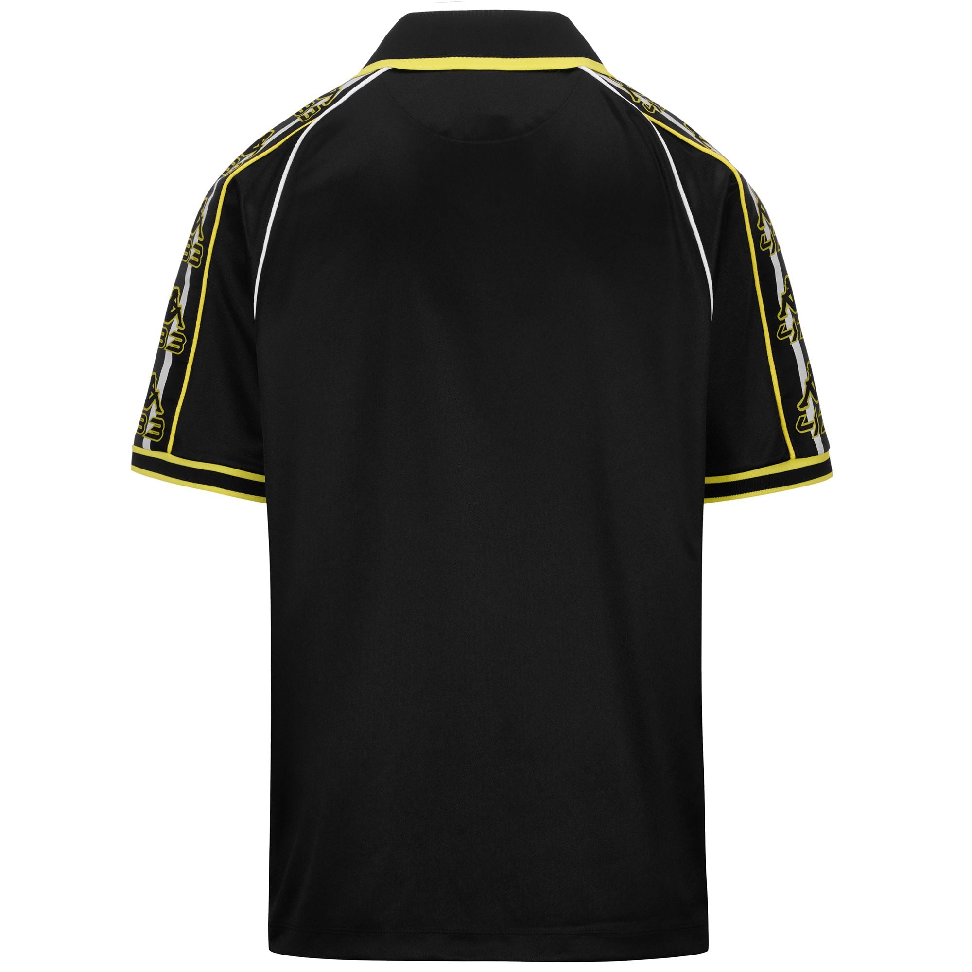 T-SHIRT 222 BANDA ROMBAT 433 - KAPPA - ART. 322F8DW - COL. Black-white-yellow blazing