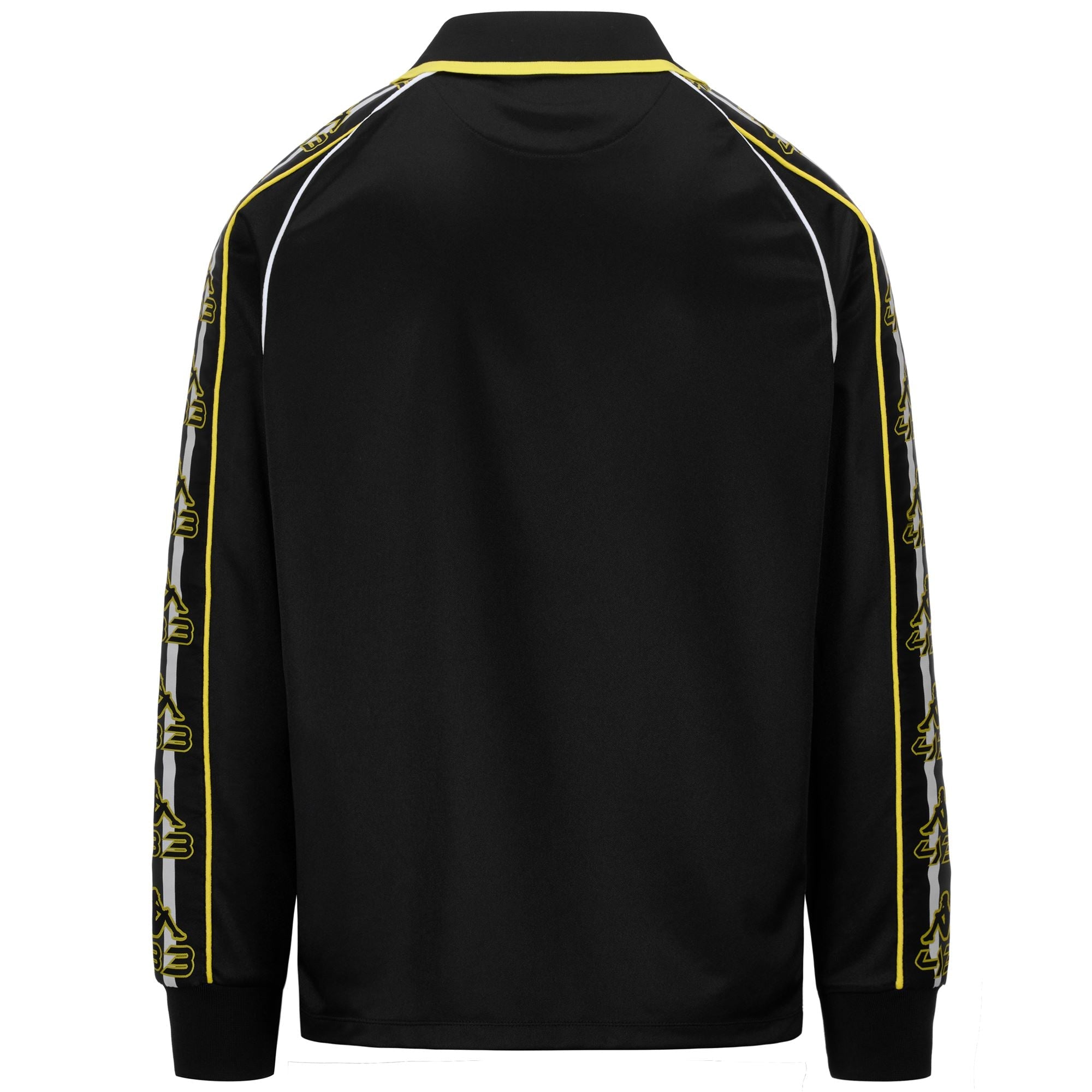 T-SHIRT 222 BANDA ROMBAT 433 - KAPPA - ART. 352616W - COL. Black-white-yellow blazing