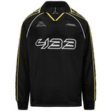 T-SHIRT 222 BANDA ROMBAT 433 - KAPPA - ART. 352616W - COL. Black-white-yellow blazing