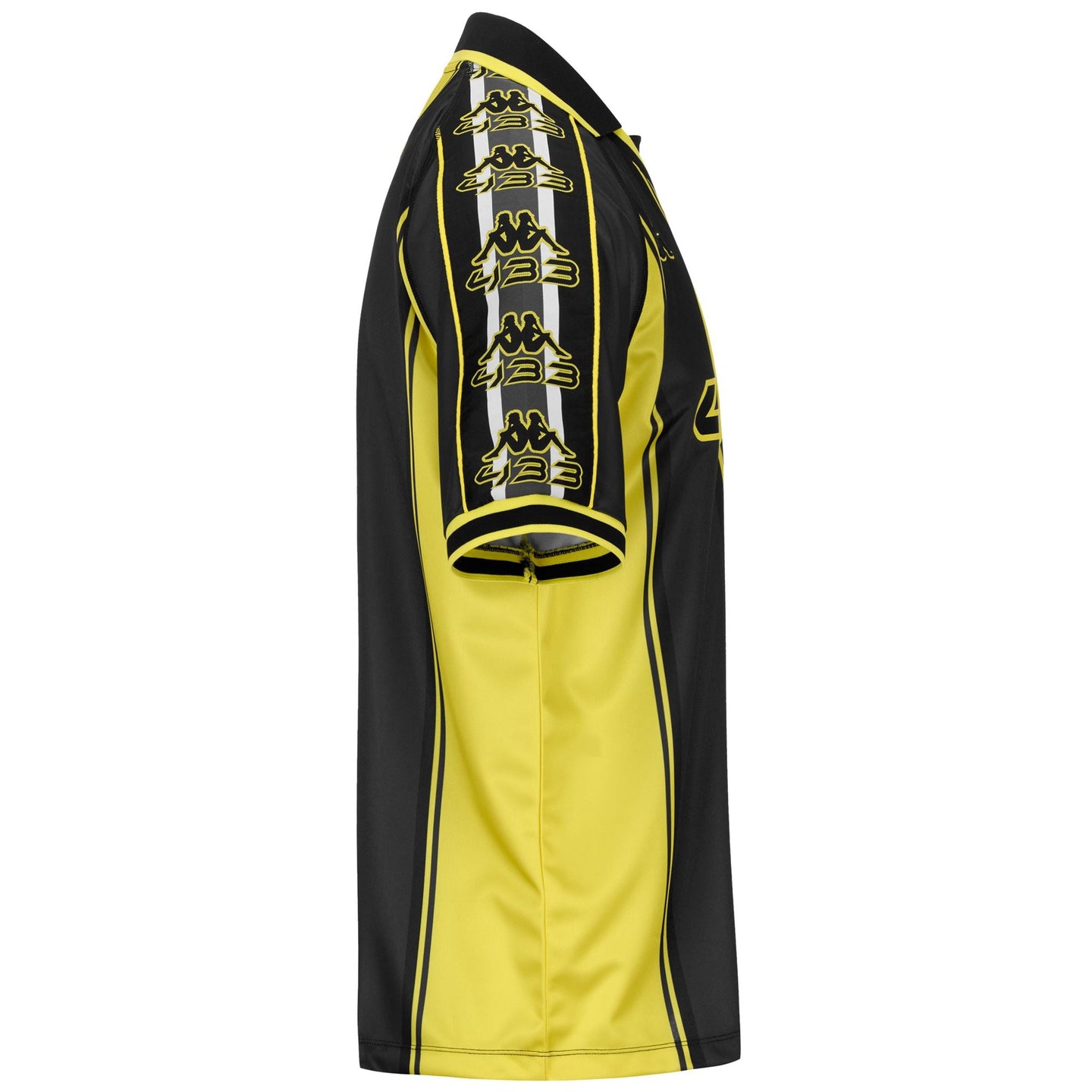 T-SHIRT 222 BANDA ROMBAT 433 - KAPPA - ART. 372243W - COL. Yellow blazing-grey shadow-black-white