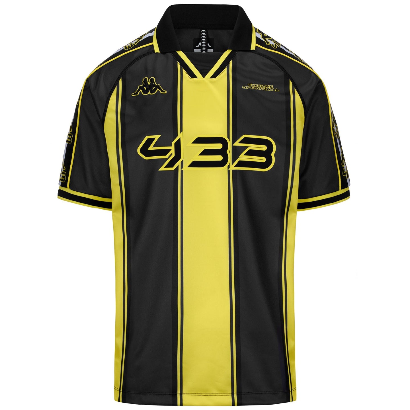 T-SHIRT 222 BANDA ROMBAT 433 - KAPPA - ART. 372243W - COL. Yellow blazing-grey shadow-black-white